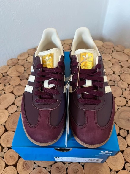 adidas samba og marron gold metallic