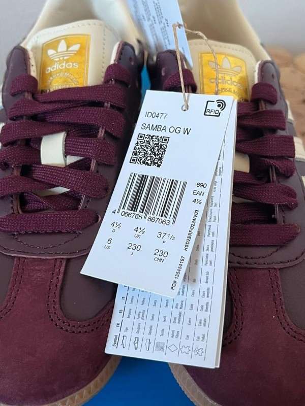 adidas samba og marron gold metallic 2