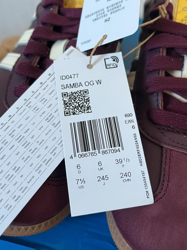 adidas samba og marron gold metallic 2