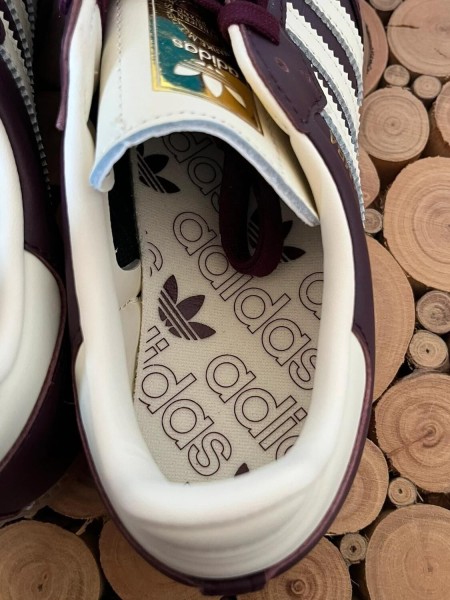 adidas samba og marron gold metallic