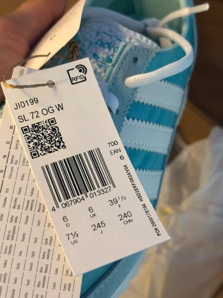 adidas SL 72 OG Easy Mint - Taille 39,5 - Neuf
