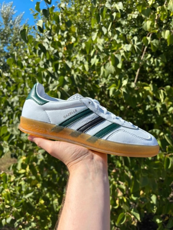 Adidas Gazelle Indoor White Collegiate Green - Taille 38,5
