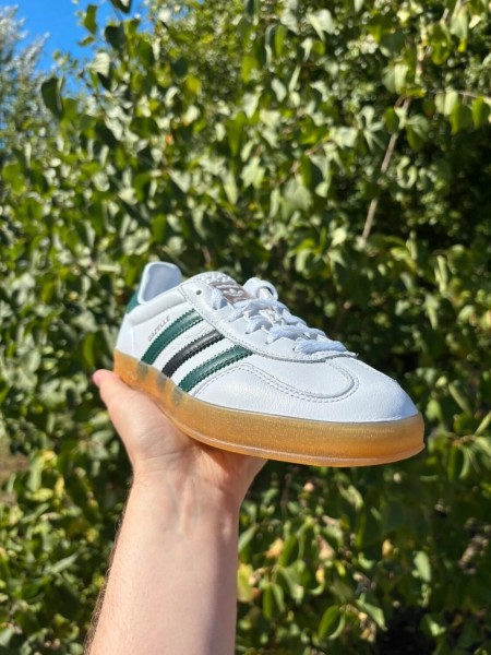 Adidas Gazelle Indoor White Collegiate Green - Taille 38,5