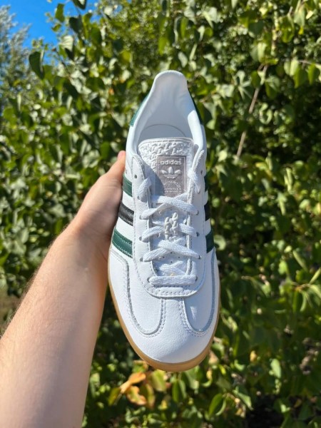 Adidas Gazelle Indoor White Collegiate Green - Taille 38,5