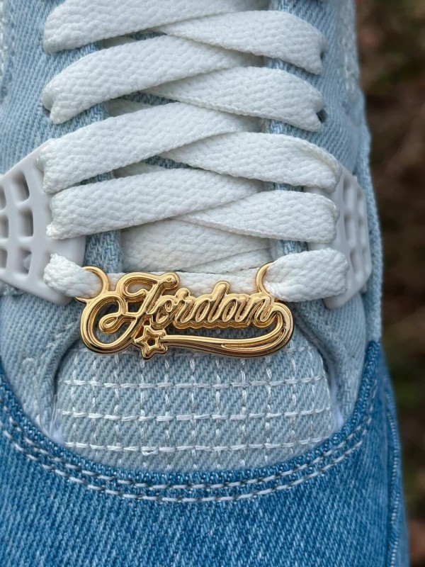 Jordan 4 worn blue denim - taille 39 2