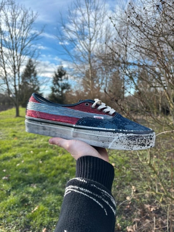 Vans Authentic Premium La Habana Red Navy - Taille 44,5