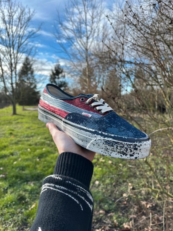 Vans Authentic Premium La Habana Red Navy - Taille 44,5 2