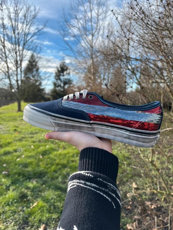 Vans Authentic Premium La Habana Red Navy - Taille 44,5 2