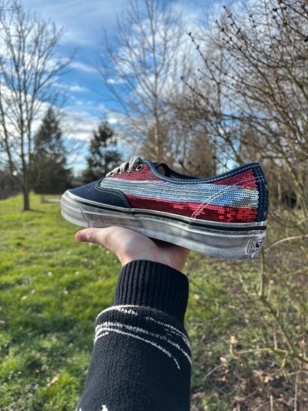 Vans Authentic Premium La Habana Red Navy - Taille 44,5