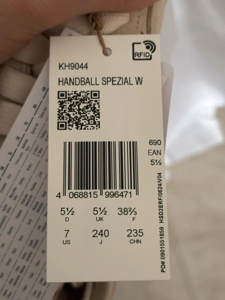adidas handball spezial valentine's day - taille 38,5