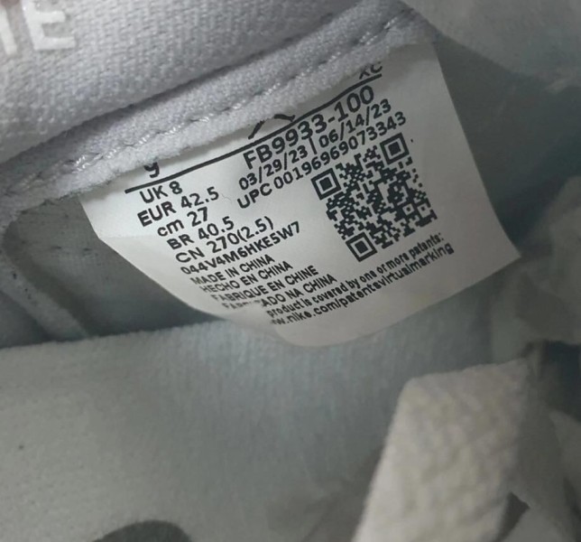 Nike Air Jordan 1 Low 85 Neutral Grey taille 42,5