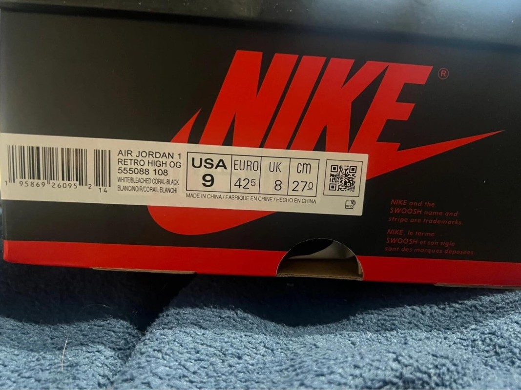 Nike Air Jordan 1 High Bleached Coral maat 42,5 2