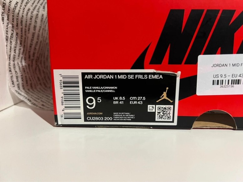 Nike Air Jordan 1 Mid Fearless Maison Chateau Rouge