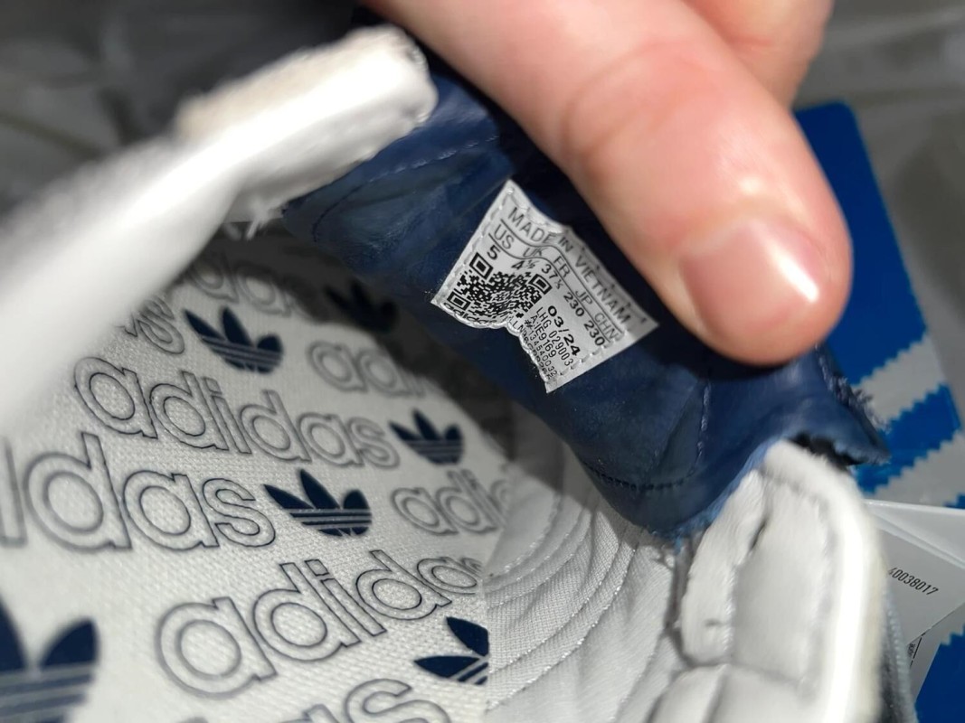 Adidas samba blanche et bleu 2