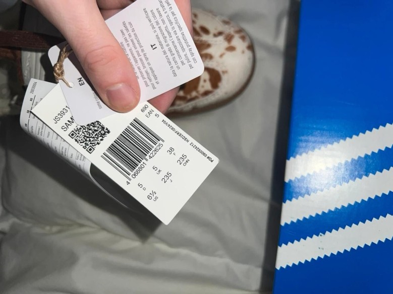Adidas samba vache