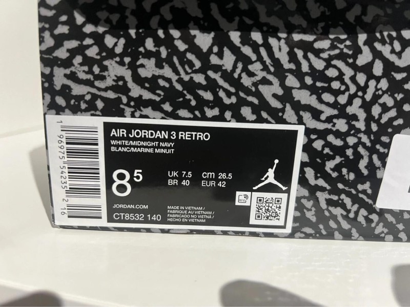 Nike Air Jordan 3 Midnight Navy