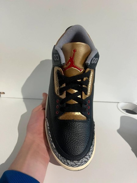 Nike Air Jordan 3 Black Cement Gold