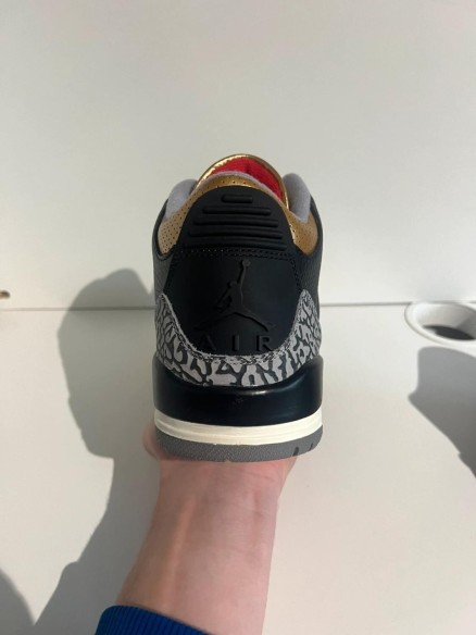 Nike Air Jordan 3 Black Cement Gold