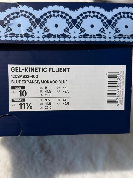 Asics Gel Kinetic Fluent x Shushu Tong 'Blue Expanse/Monaco Blue' 44