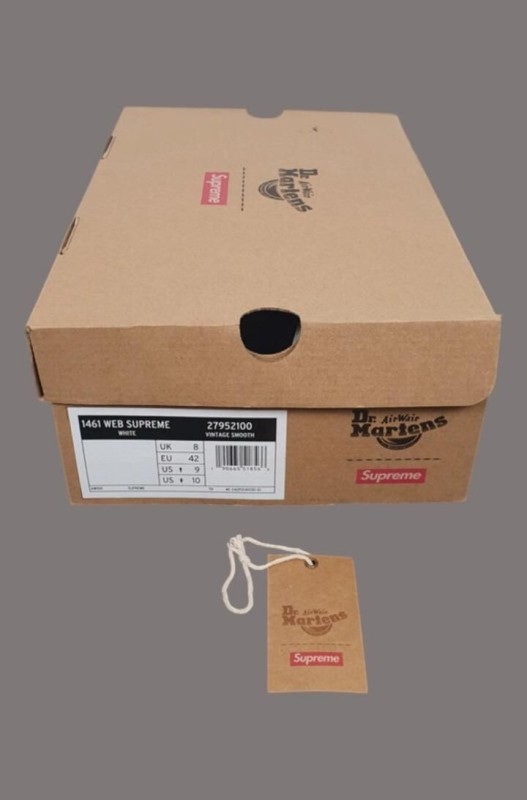Dr Martens Supreme Spiderweb White 3 Eye Shoe 1461 taille 42 2