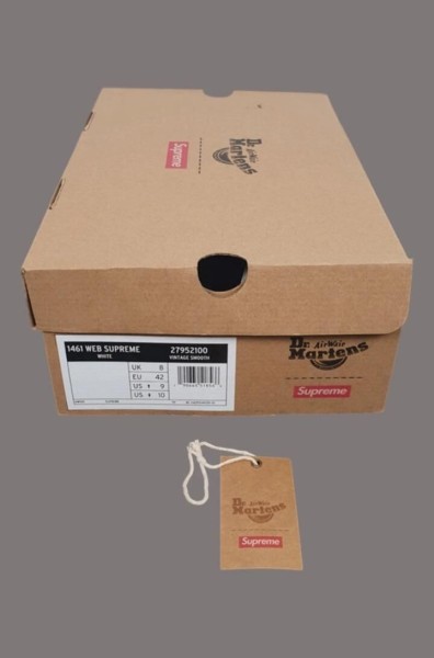 Dr Martens Supreme Spiderweb White 3 Eye Shoe 1461 taille 42