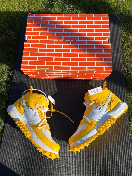Nike Air Force 1 Mid Off-White Varsity Maize