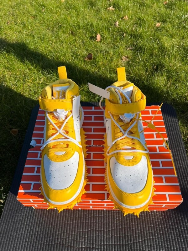 Nike Air Force 1 Mid Off-White Varsity Maize 2