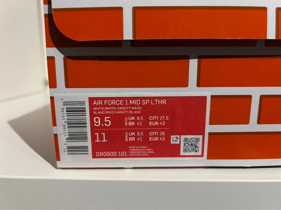 Nike Air Force 1 Mid Off-White Varsity Maize 2