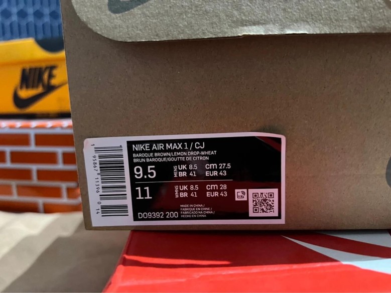 Nike Air Max 1 Travis Scott Baroque Brown