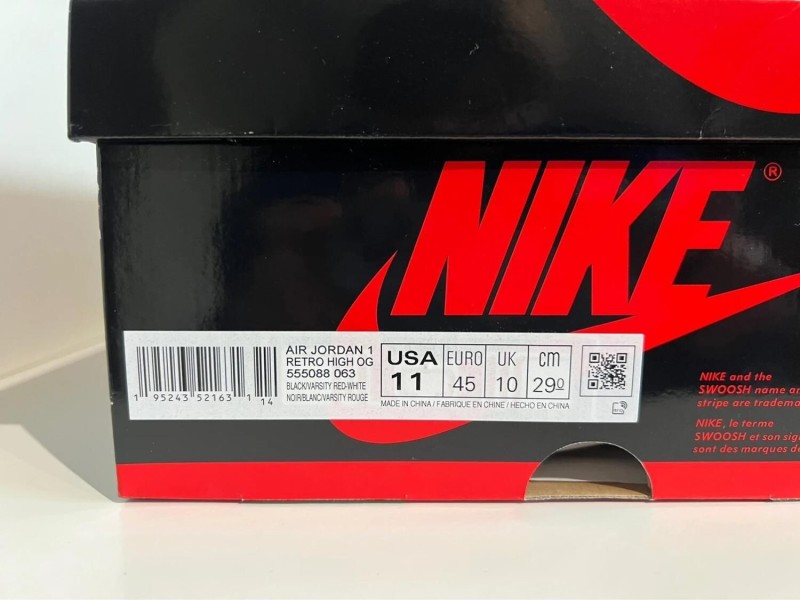 Nike Air Jordan 1 High Patent Bred