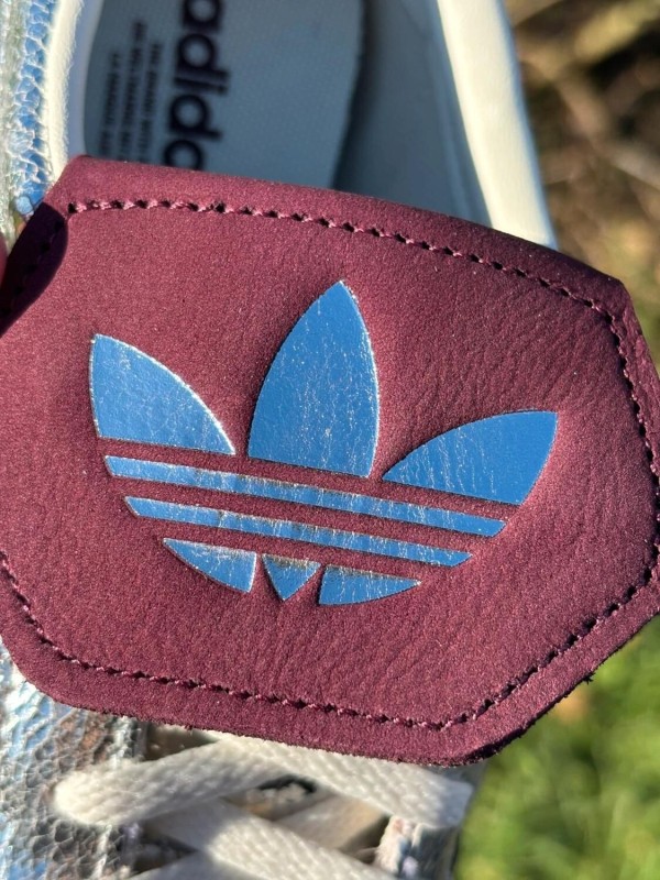 Adidas Handball Spezial LT Silver Metallic Maroon - Taille 37,5 2