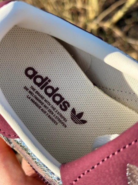 Adidas Handball Spezial LT Silver Metallic Maroon - Taille 37,5