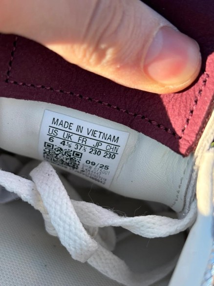 Adidas Handball Spezial LT Silver Metallic Maroon - Taille 37,5