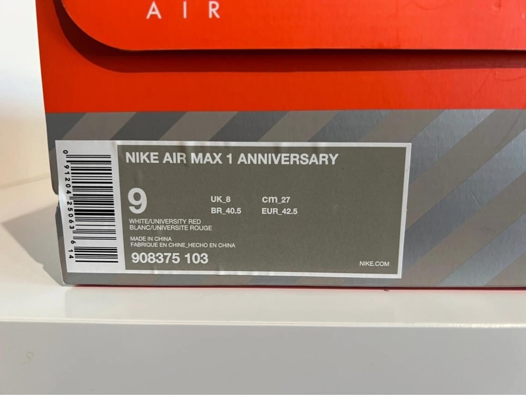 Nike Air Max 1 Anniversary Red (Restock Pair) 2