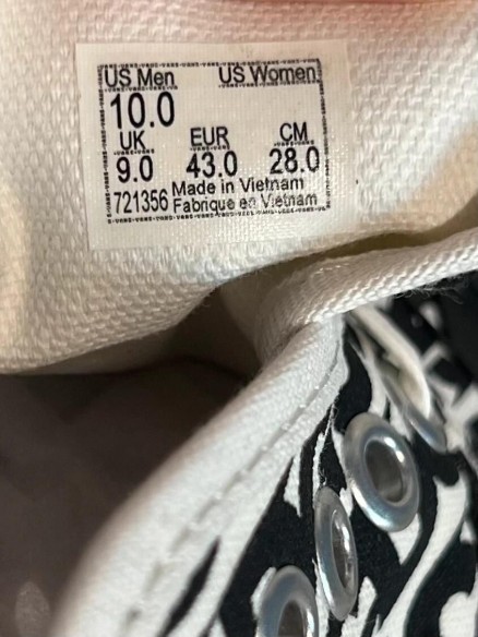 Vans Authentic Comme Des Garcons Black Heel Tab