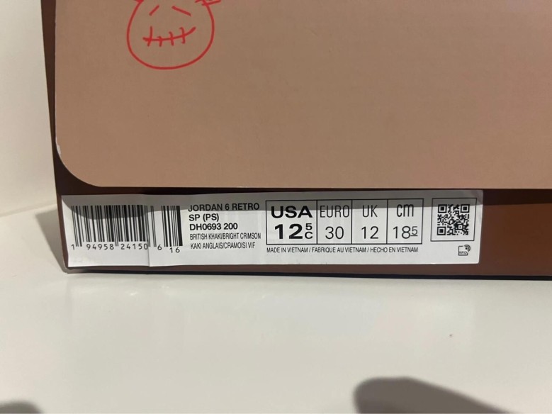 Nike Air Jordan 6 Travis Scott British Khaki (PS)