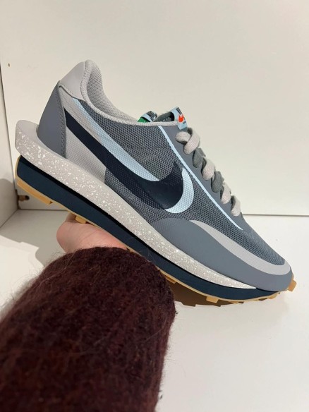 Nike X Sacai X Clot LD Waffle Cool Grey