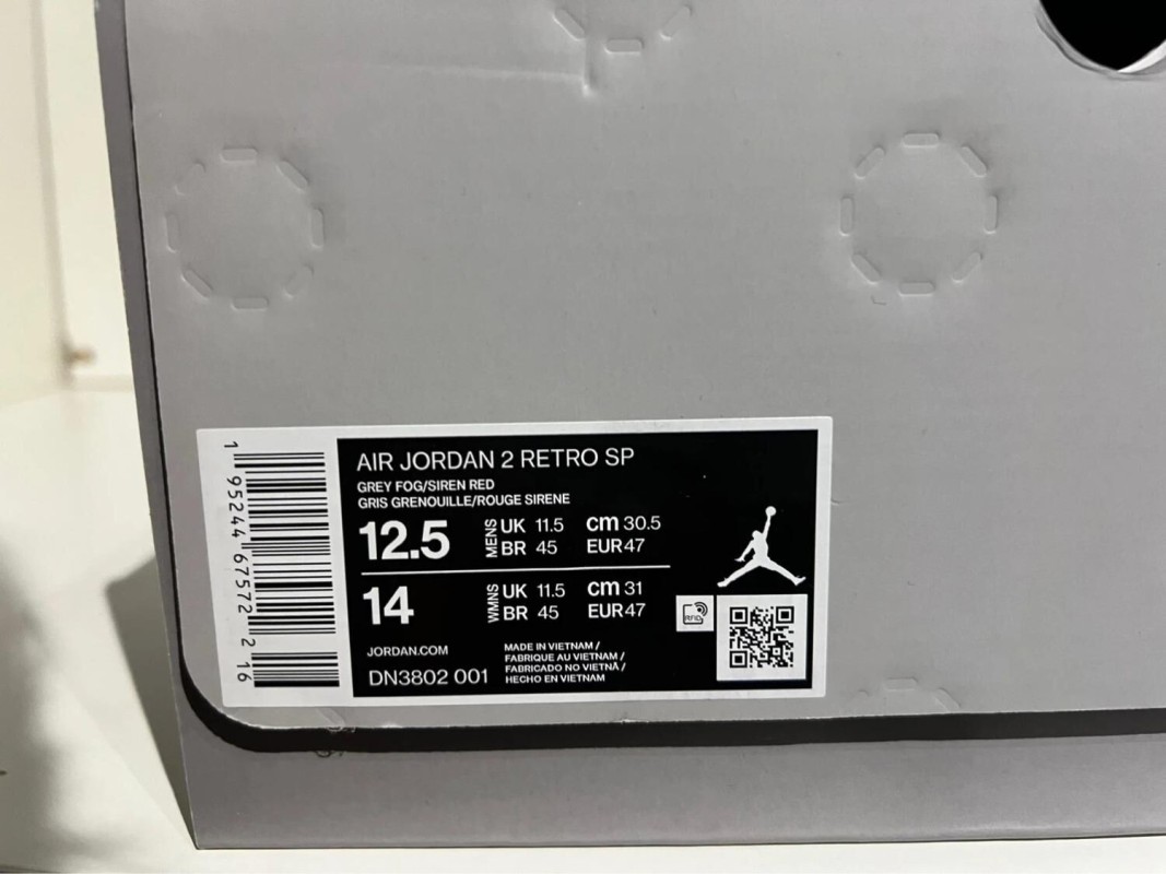 Nike Air Jordan 2 X Union Grey Fog 2