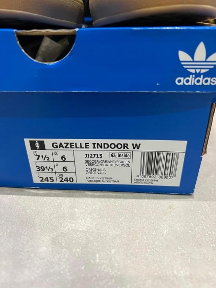 Adidas Gazelle Indoor Semi Court Green - Neuf - 39 1/3