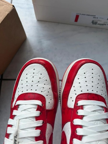Louis Vuitton LV Air Force 1 LV Red White taille 41