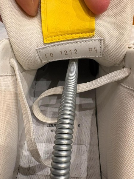 Louis Vuitton LV Trainer Yayoi Kusama jaune blanche taille 9,5 44,5