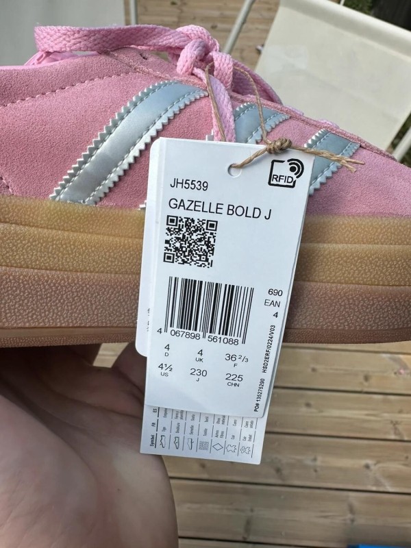 Adidas Gazelle Bold Rose (Taille 36 2/3 , 36,5 , US 4,5 , UK 4 2