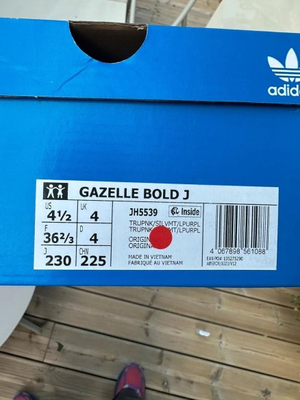Adidas Gazelle Bold Rose (Taille 36 2/3 , 36,5 , US 4,5 , UK 4