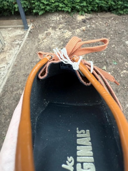 Clarks Originale Wallabee Dusk Marron Patent Leather