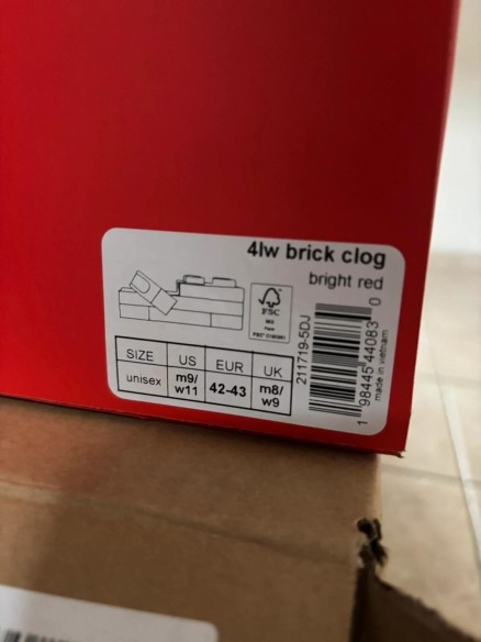 Crocs Brick Clog Red X Lego - Taille 42/43