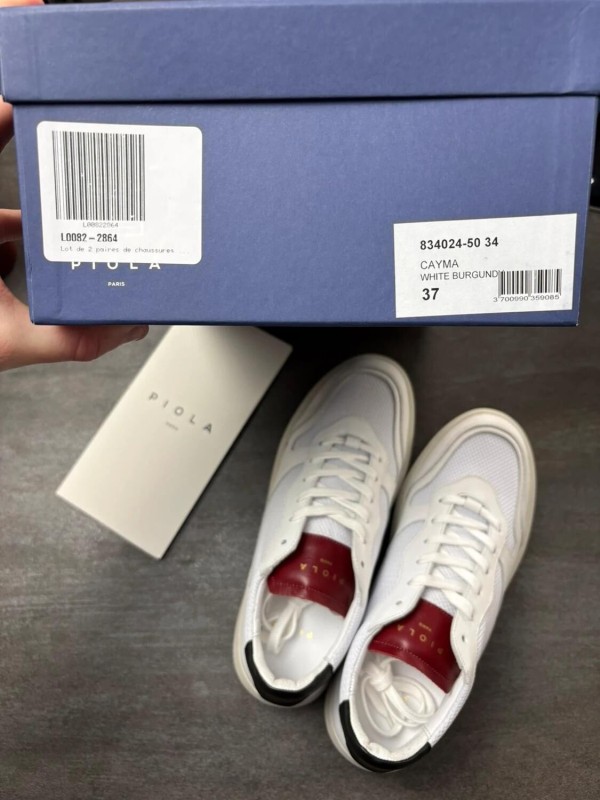 Piola Cayma White Burgundy - taille 37 - neuf 2
