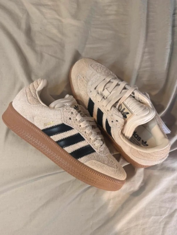 Adidas samba xlg white core black gum/beige black - 37 1/3