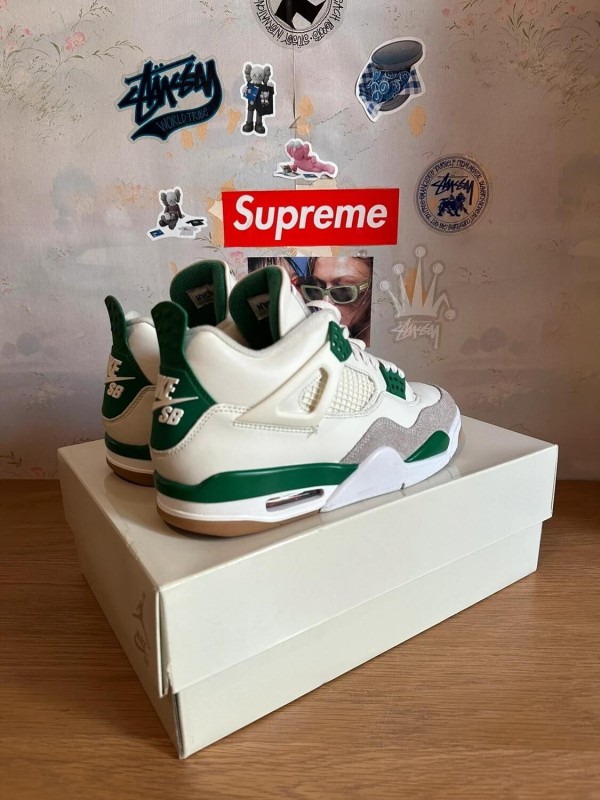 Air Jordan 4 SB Green / vert 2