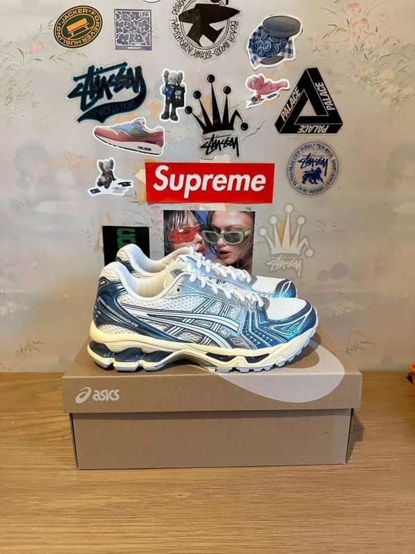 Asics Kayano 14 Cream Metallic Blue 2