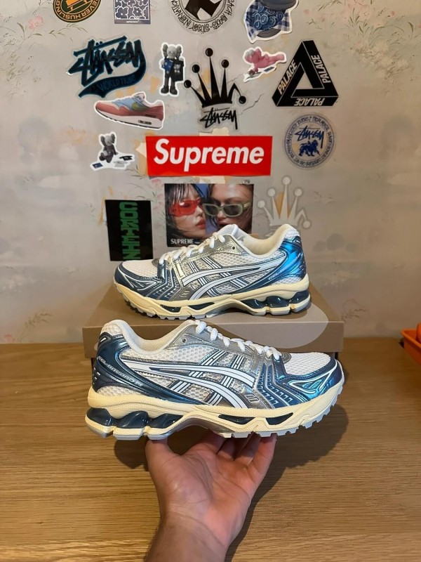 Asics Gel-Kayano 14 Cream Metallic Blue